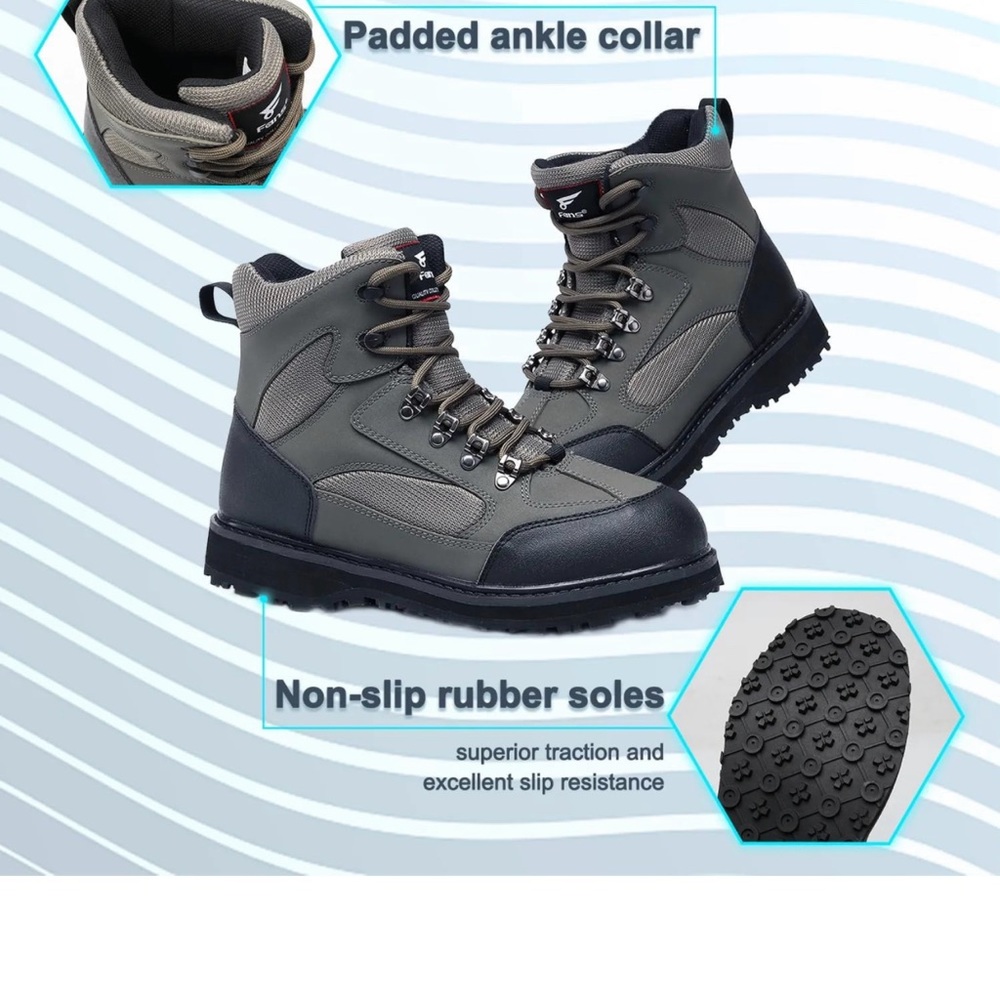 8Fans men’s fishing hunting shoes size 12 (44 )